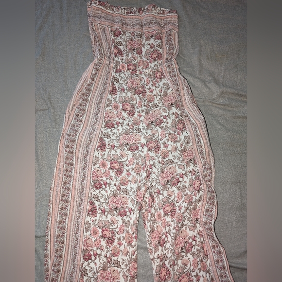 American eagle outfitters size small strapless jumpsuit with pockets - Picture 1 of 6